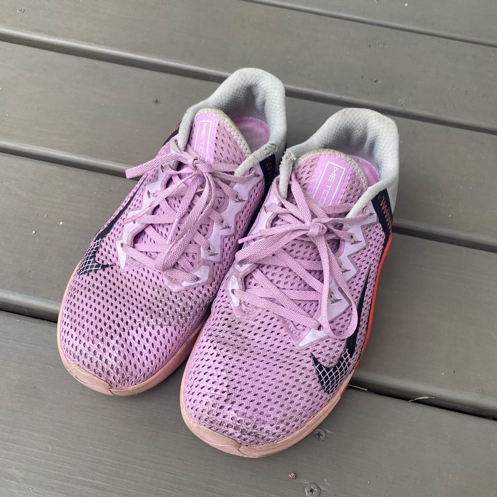 Nike Pink MetCon 6 Athletic Sneakers Shoes